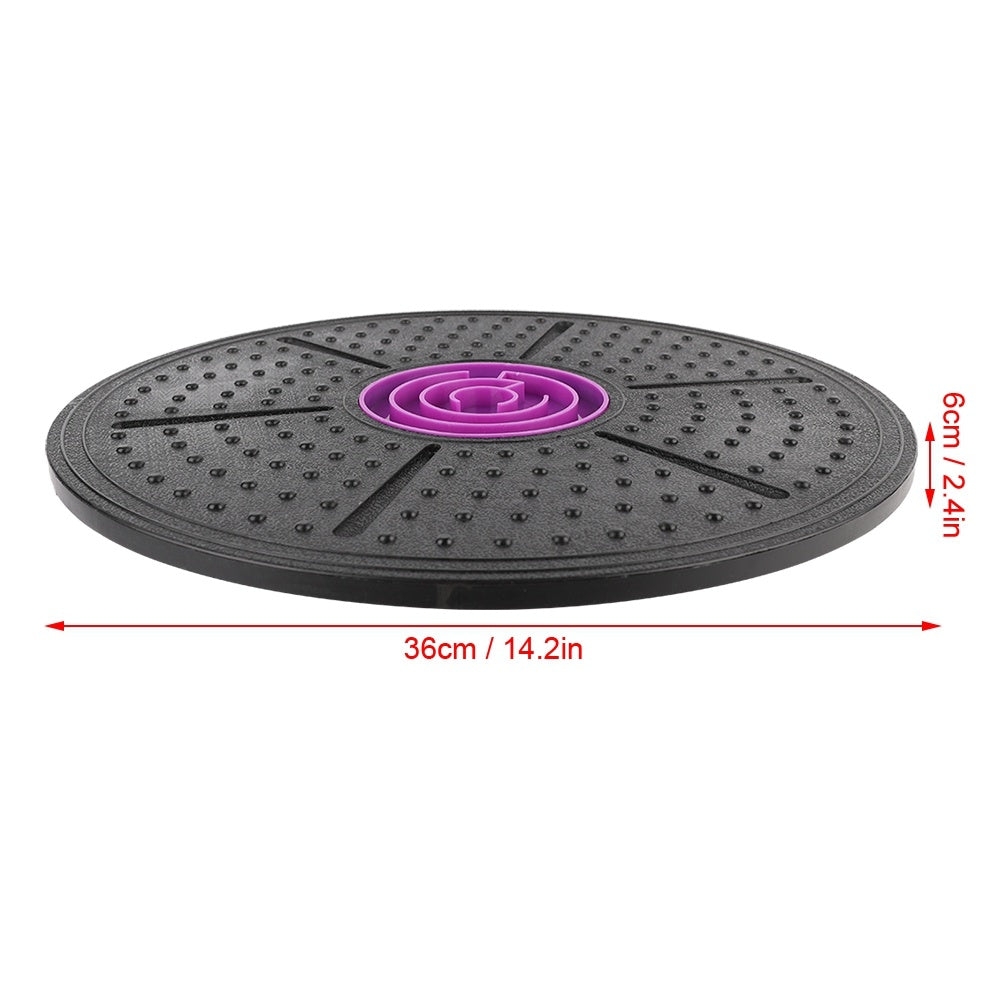 Purple Labyrinth Wobble Balance Board Yoga Training Fitness Exercise Stability Disc