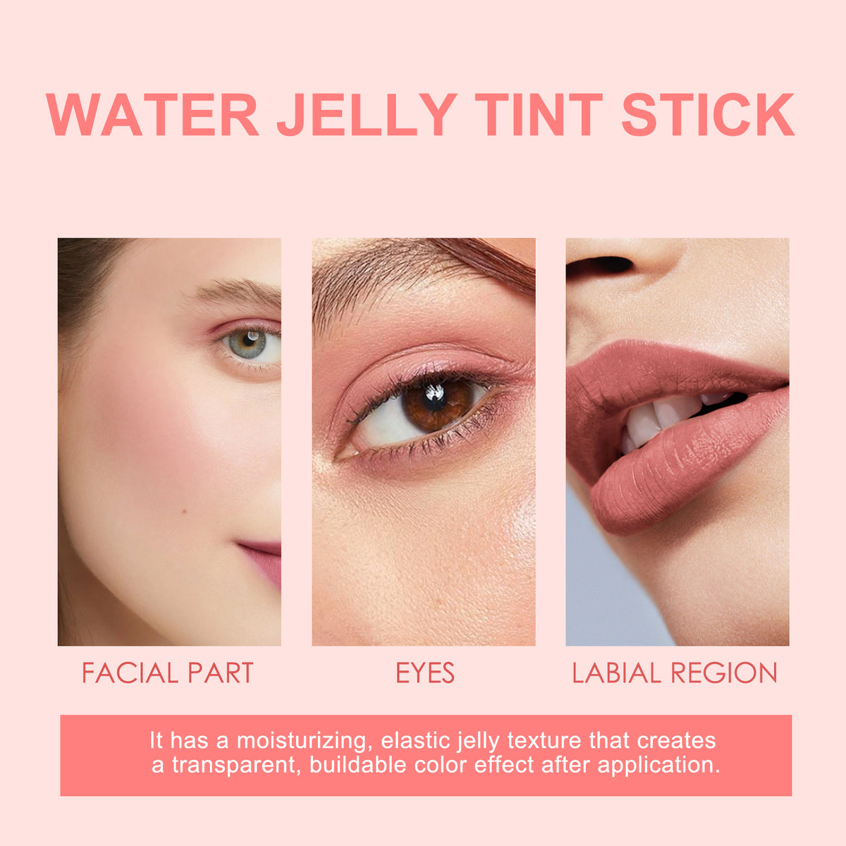 EELHOE Fruit Jelly Blush Lip Gloss Stick Lazy Contouring Even Skin Tone Brightening And Colorful Easy To Apply Lip Gloss Stick