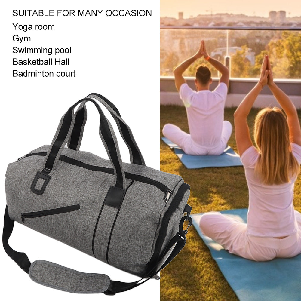 Outdoor Fashion Sport Gym Travel Leisure Shoulder Bag Fitness Yoga Cylinder Handbag