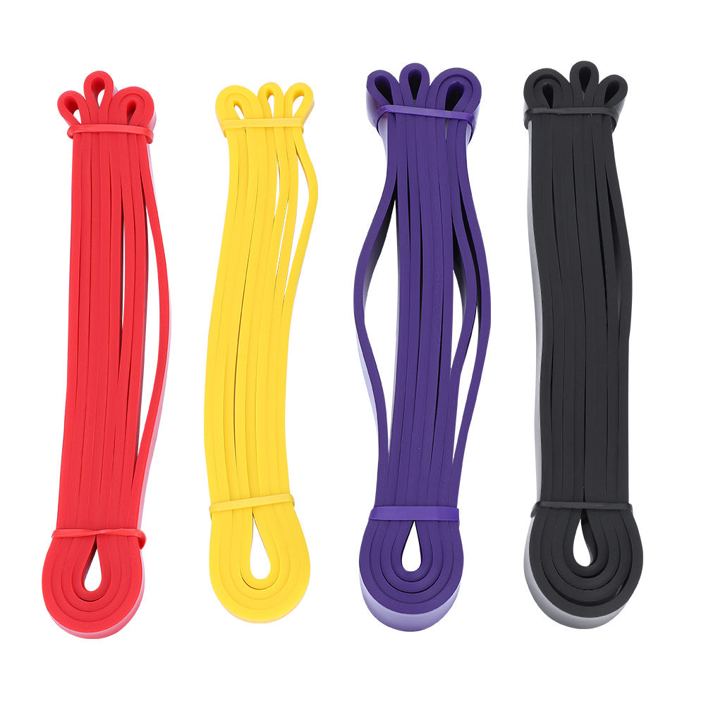 4pcs Yoga Resistance Latex Loop Bands Indoor Outdoor Gym Fitness Training Sports Exercises