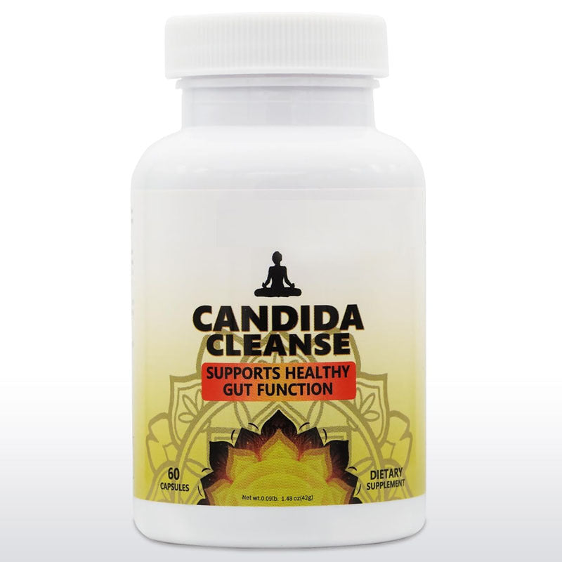 Candida Cleanse Gut Colon Support For Men & Women Natural Herbs For Intestinal Detox - Anti Yeast Overgrowth - Oregano Leaf, Wormwood, Black Walnut, Caprylic Acid