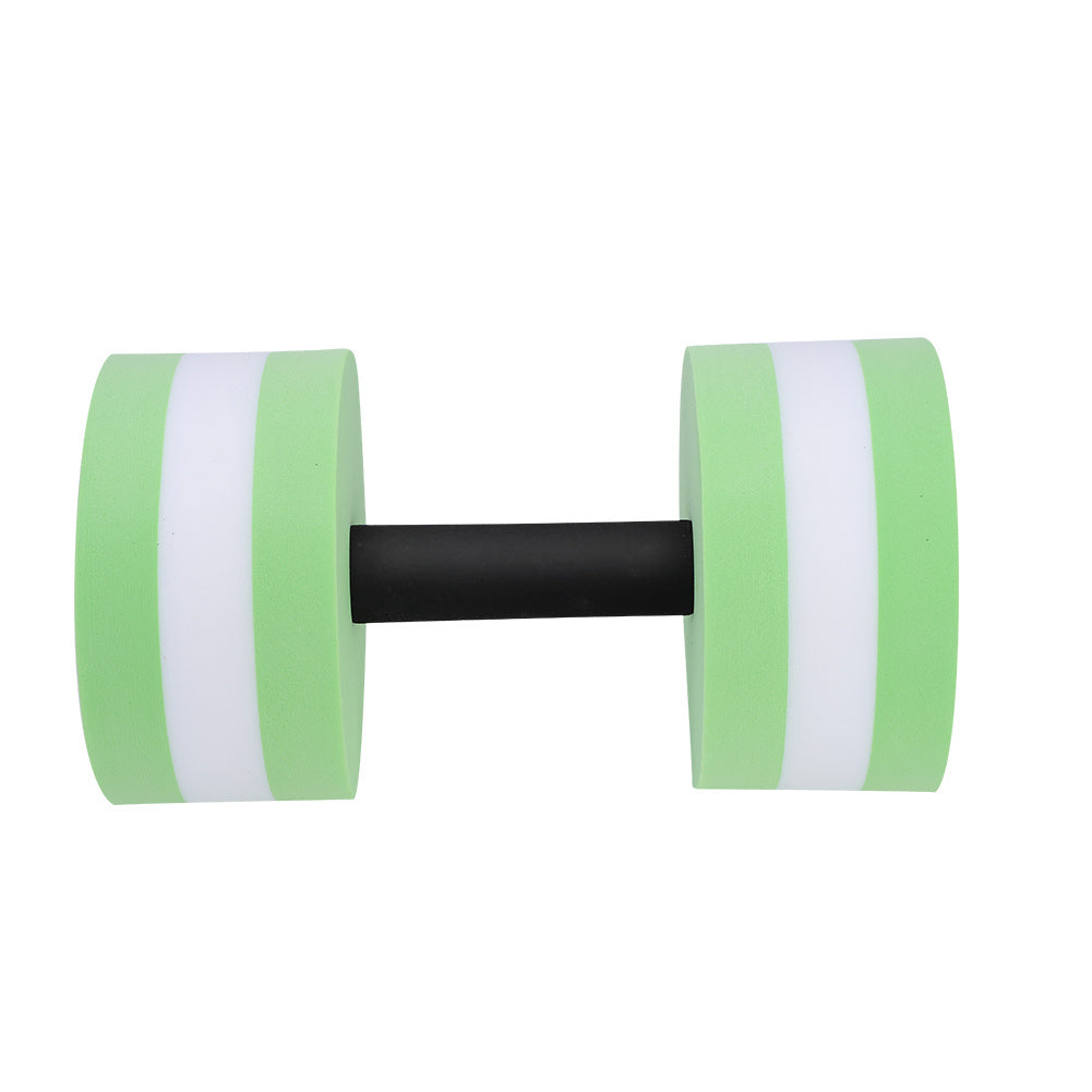 1 Pair Water Float Bodybuilding Training Fitness Yoga Dumbbell Barbell (Green)