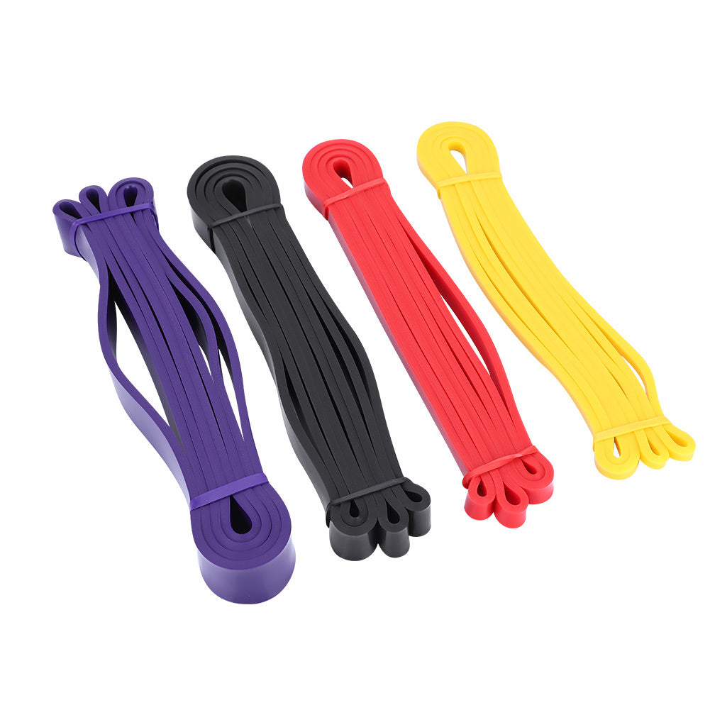 4pcs Yoga Resistance Latex Loop Bands Indoor Outdoor Gym Fitness Training Sports Exercises