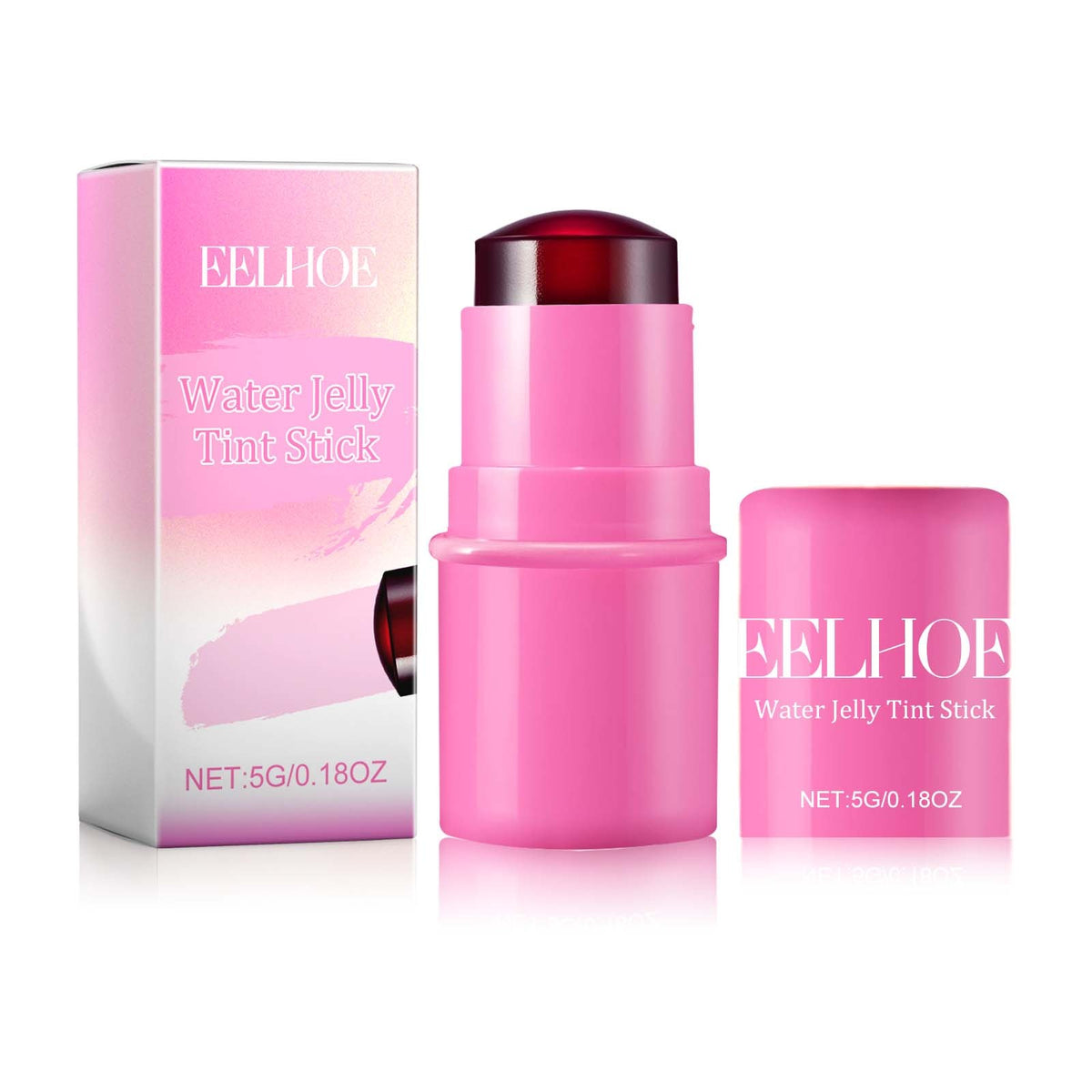 EELHOE Fruit Jelly Blush Lip Gloss Stick Lazy Contouring Even Skin Tone Brightening And Colorful Easy To Apply Lip Gloss Stick